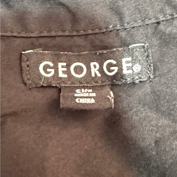 George  long sleeve blouse shirt women  button front size Small 4-6 - Picture 2 of 9